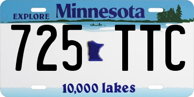 MN license plate 725TTC