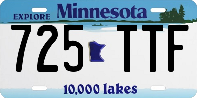 MN license plate 725TTF