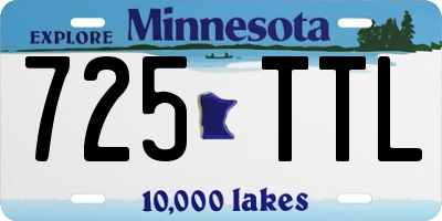 MN license plate 725TTL