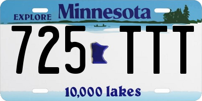 MN license plate 725TTT