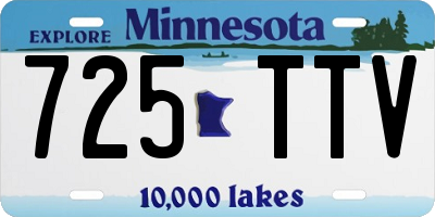 MN license plate 725TTV