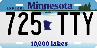 MN license plate 725TTY