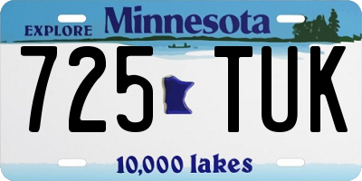 MN license plate 725TUK