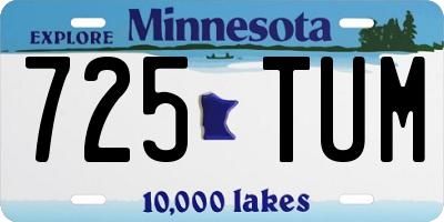 MN license plate 725TUM