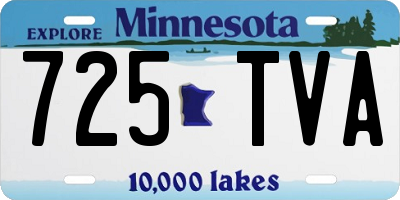 MN license plate 725TVA