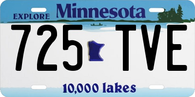 MN license plate 725TVE