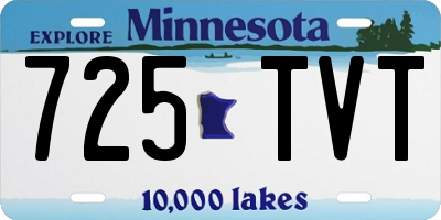 MN license plate 725TVT