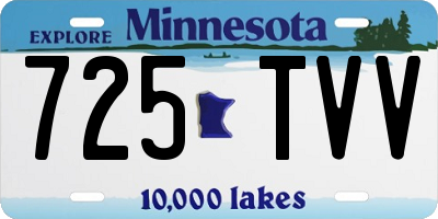 MN license plate 725TVV