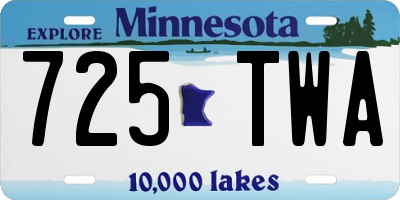 MN license plate 725TWA