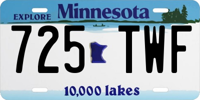 MN license plate 725TWF