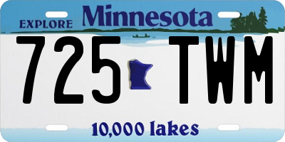 MN license plate 725TWM