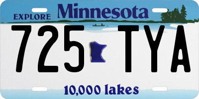 MN license plate 725TYA