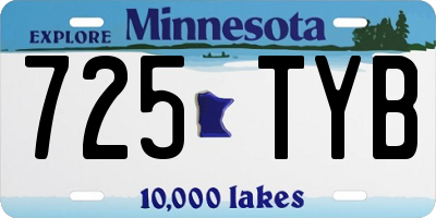 MN license plate 725TYB