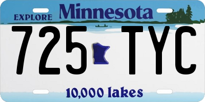MN license plate 725TYC