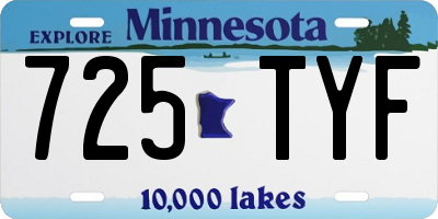 MN license plate 725TYF