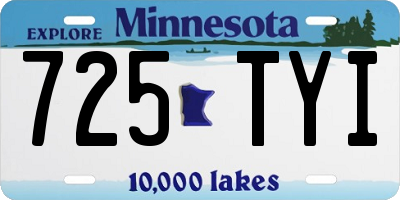MN license plate 725TYI