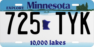MN license plate 725TYK