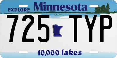 MN license plate 725TYP
