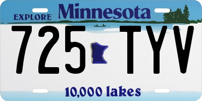 MN license plate 725TYV