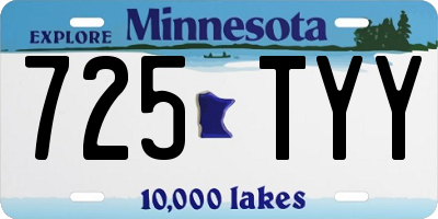 MN license plate 725TYY