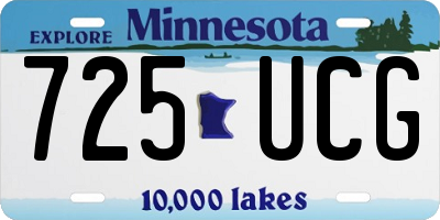 MN license plate 725UCG