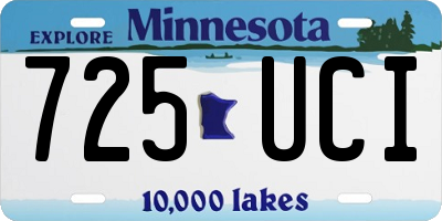 MN license plate 725UCI