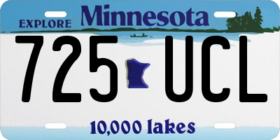 MN license plate 725UCL