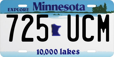 MN license plate 725UCM