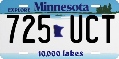 MN license plate 725UCT