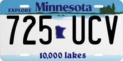 MN license plate 725UCV