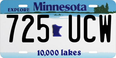 MN license plate 725UCW