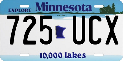 MN license plate 725UCX