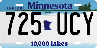MN license plate 725UCY