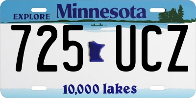 MN license plate 725UCZ