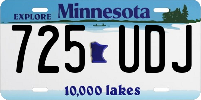 MN license plate 725UDJ