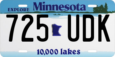 MN license plate 725UDK