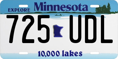 MN license plate 725UDL