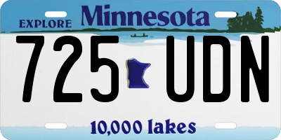 MN license plate 725UDN