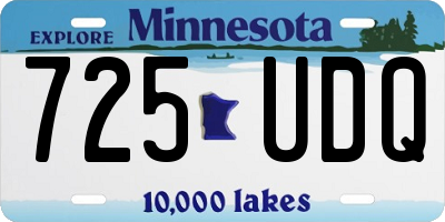 MN license plate 725UDQ