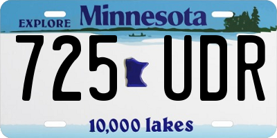 MN license plate 725UDR