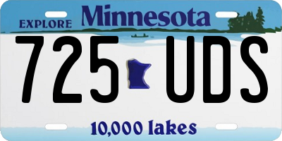 MN license plate 725UDS