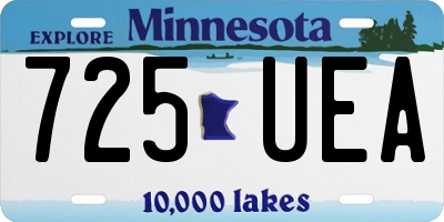 MN license plate 725UEA