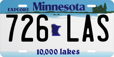 MN license plate 726LAS