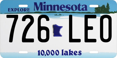 MN license plate 726LEO