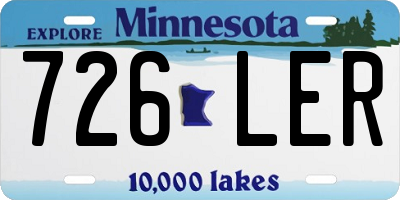 MN license plate 726LER