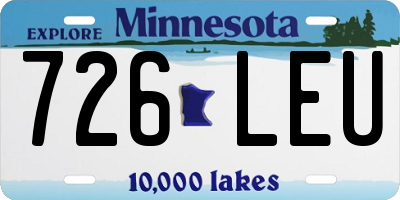MN license plate 726LEU