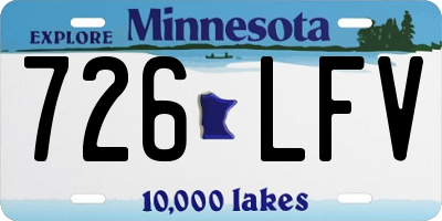 MN license plate 726LFV
