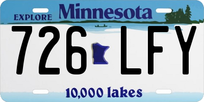 MN license plate 726LFY