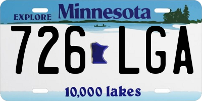 MN license plate 726LGA