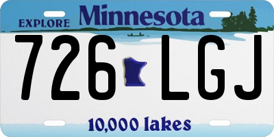 MN license plate 726LGJ